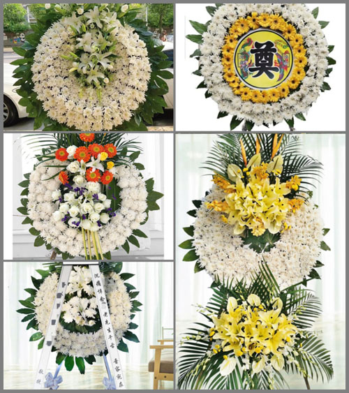 广东梅州市平远县长田镇官仁村花圈速递
